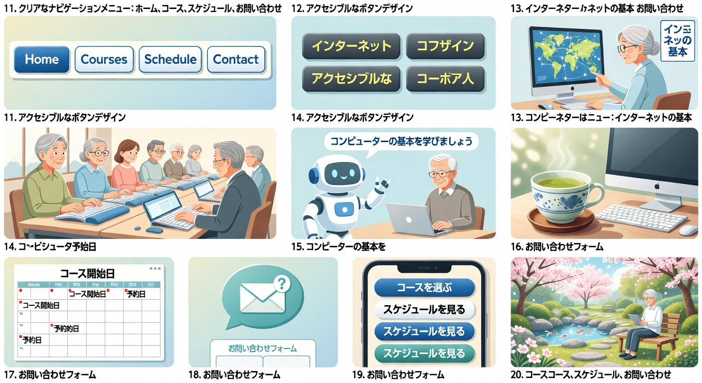 スマートフォンの大きなタッチボタン